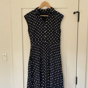 Sleeveless Polka dot dress